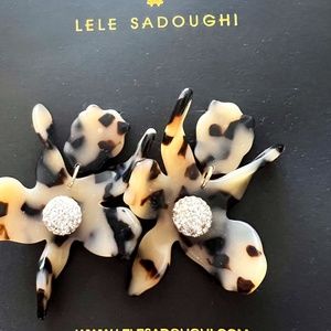 Lele Sadoughi Crystal Lily Earrings
